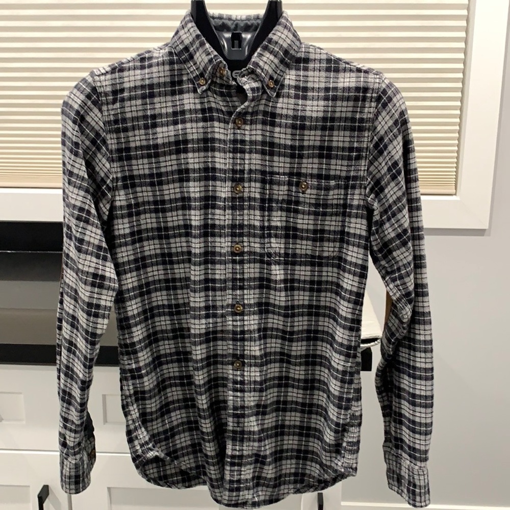 JCrew XS L/S flannel shirt - lightly used